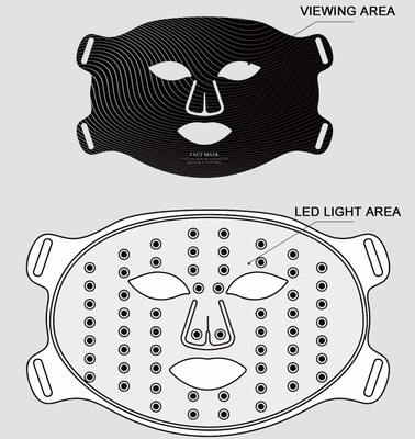 2024 Za پلگ ها نوع راحتی سیلیکون انرژی بالا نور مادون قرمز 850nm ماسک صورت LED