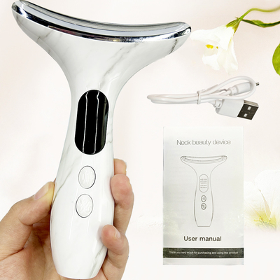 تکنولوژی EMS ماساژ الکتریکی گردن و صورت برای ضد پیری و حذف چین و چروک