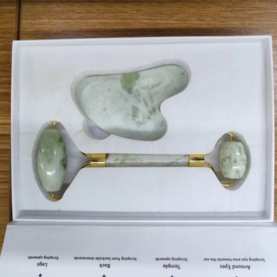 2023 جدیدترین مدل ها Yin Yang Gua Sha Set 100 درصد رولر ژاد طبیعی برای مراقبت از پوست صورت